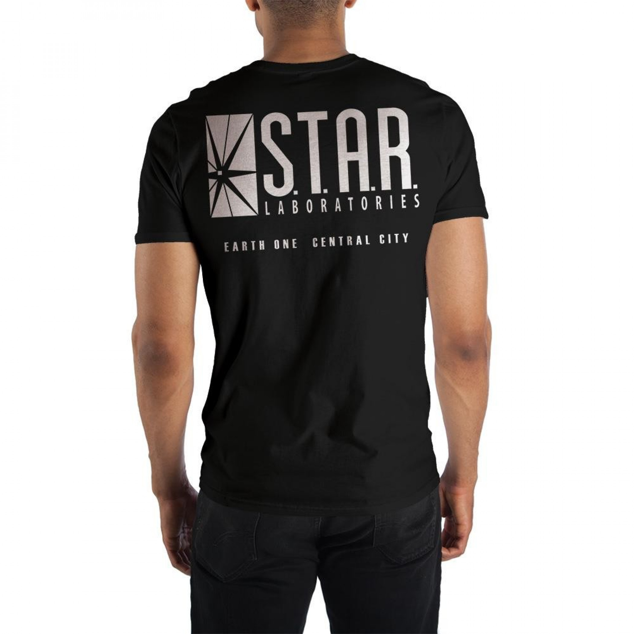 The Flash S.T.A.R Labs Front and Back Print T-Shirt.
